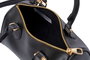 Lucky Bees Bolso de mano Joan - Negro, Cuero de Polivinilo, 21x13x13 cm